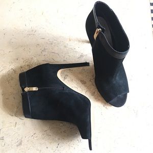 Vince Camuto peep toe booties